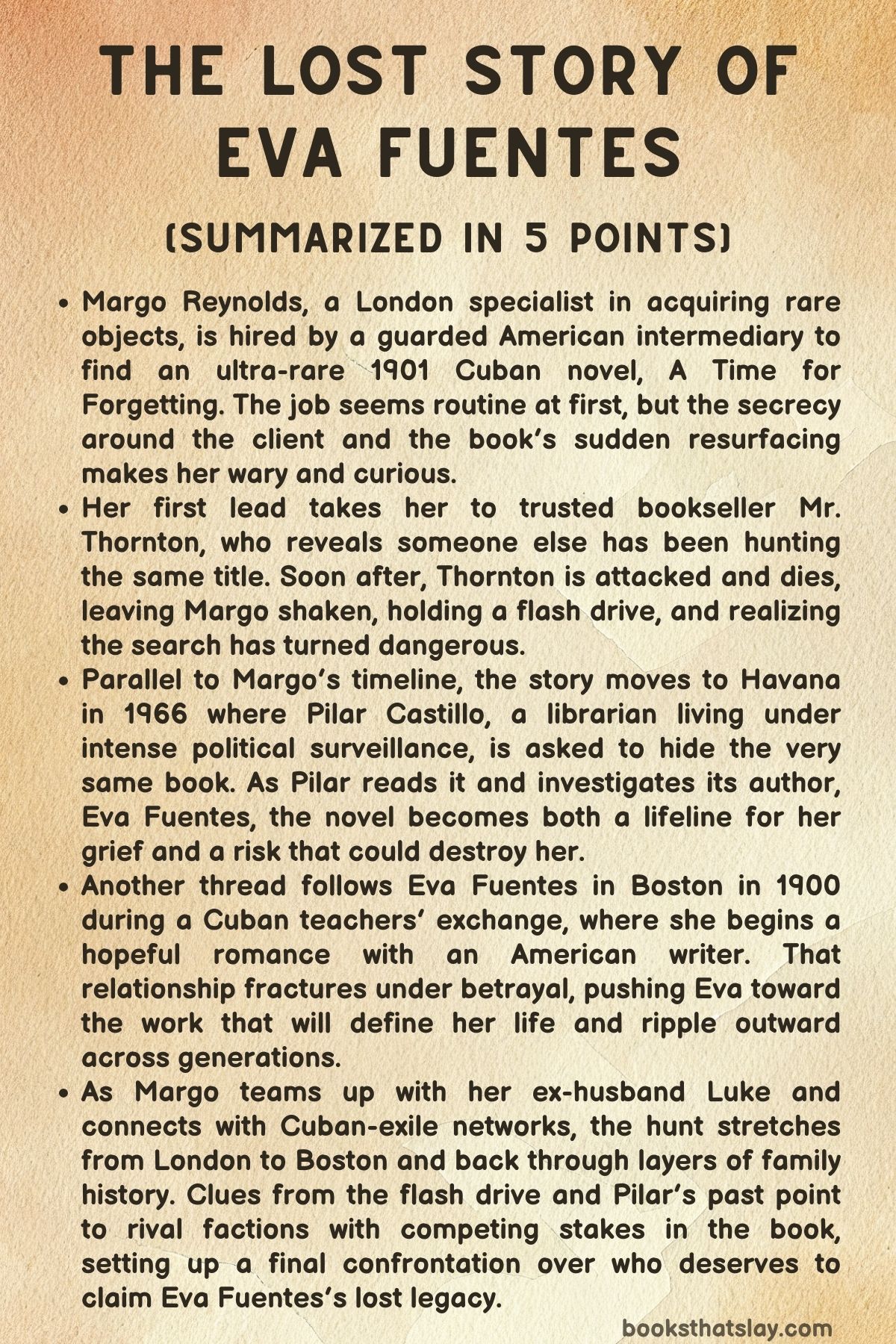 The Lost Story of Eva Fuentes Summary, Characters and Themes