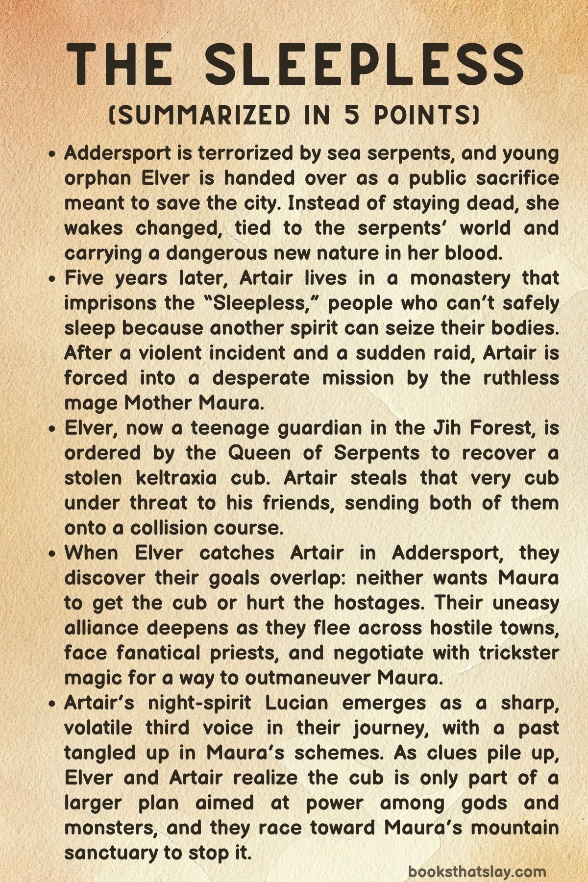 The Sleepless by Jen Williams Summary, Characters and Themes