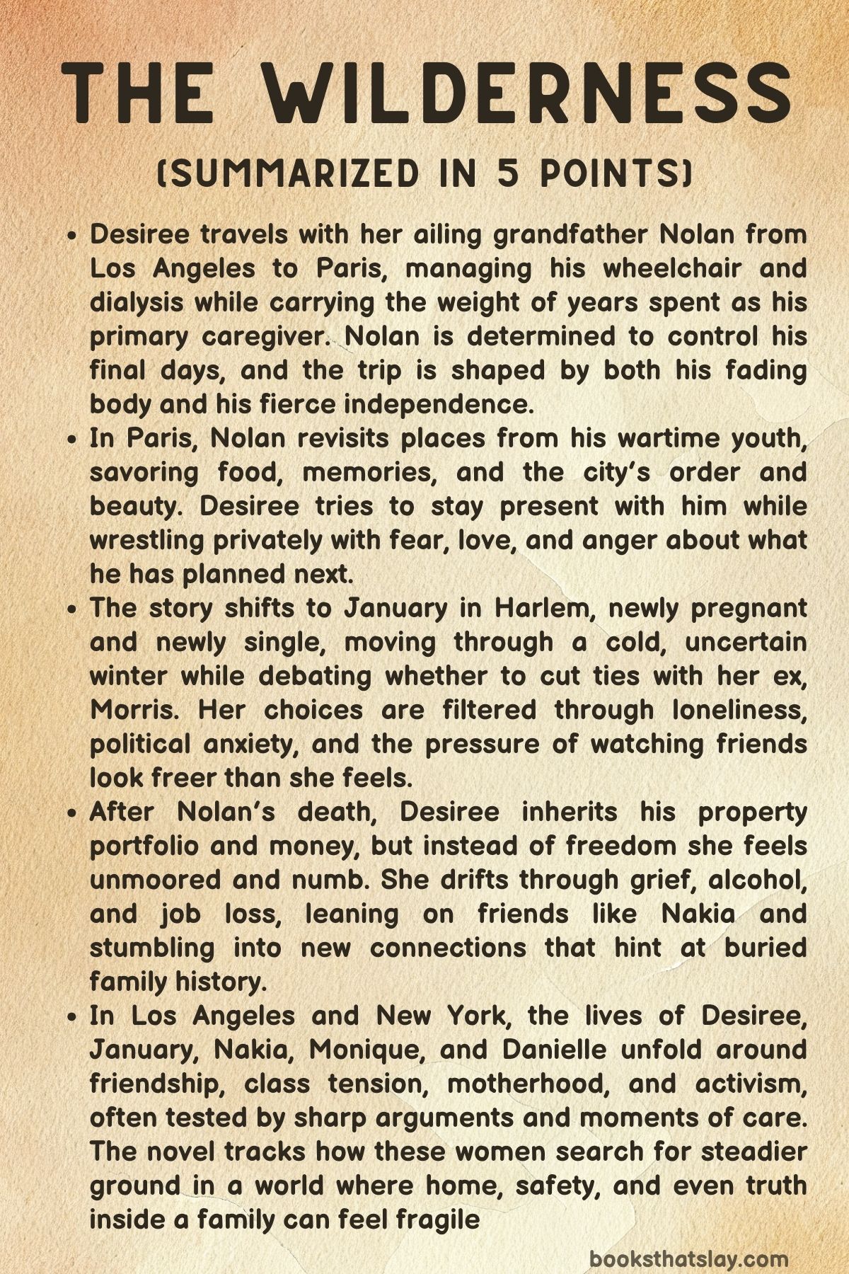 The Wilderness Summary, Characters and Themes