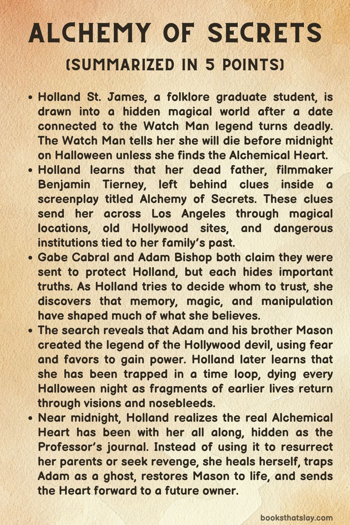Alchemy of Secrets Summary