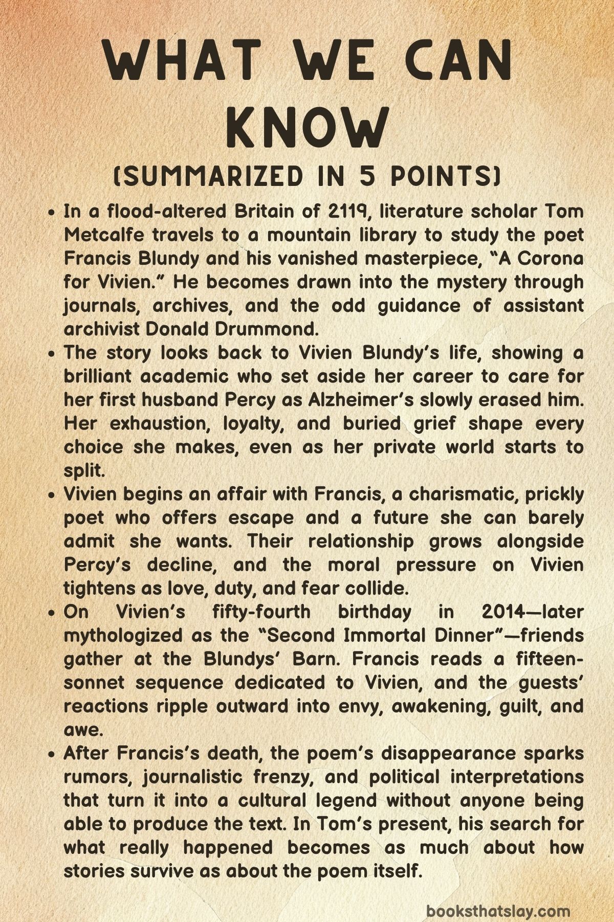 What We Can Know Summary, Characters and Themes