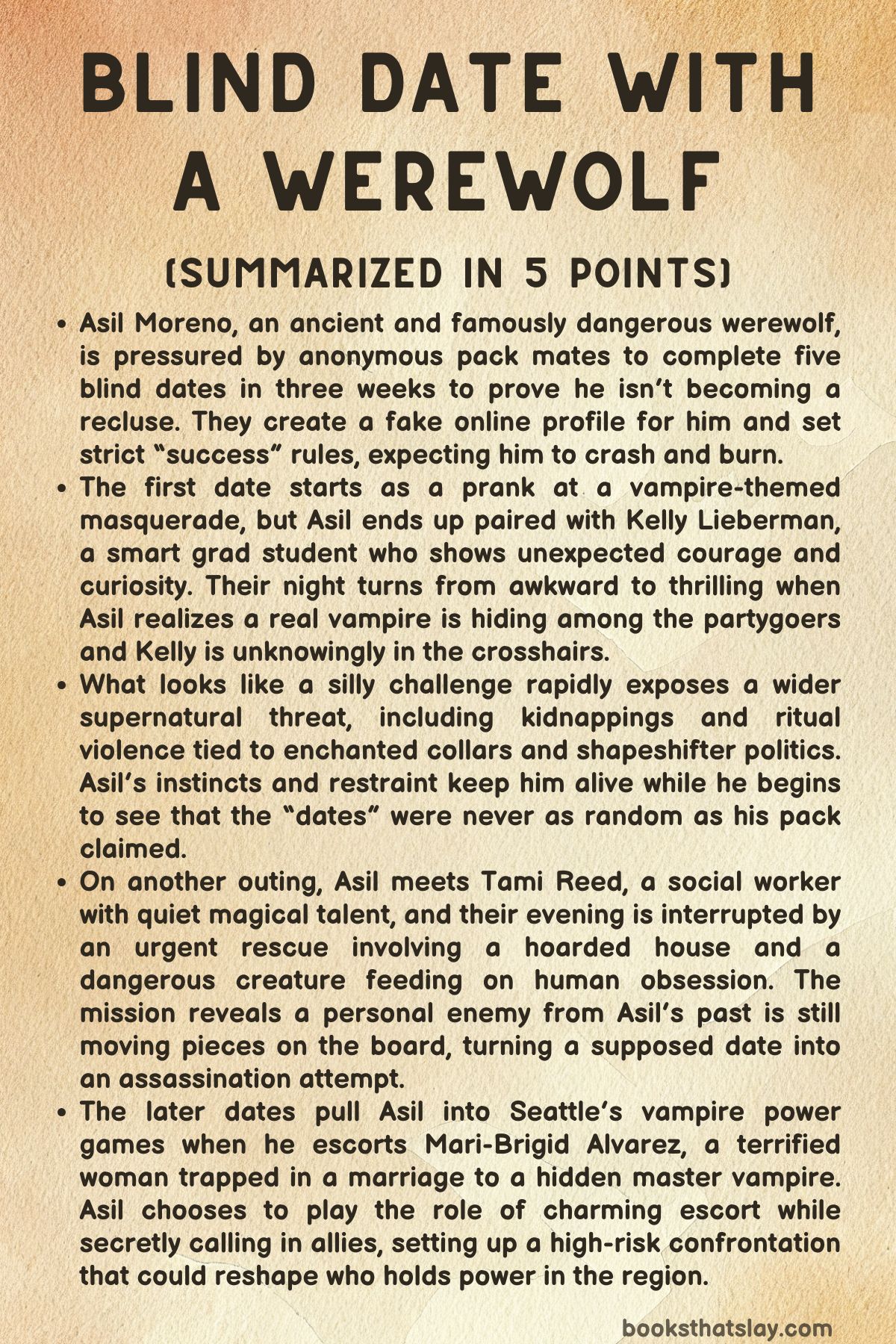 Blind Date With a Werewolf Summary