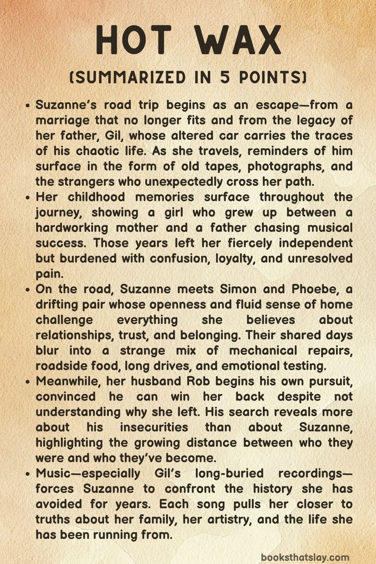 Hot Wax Summary, Characters and Themes