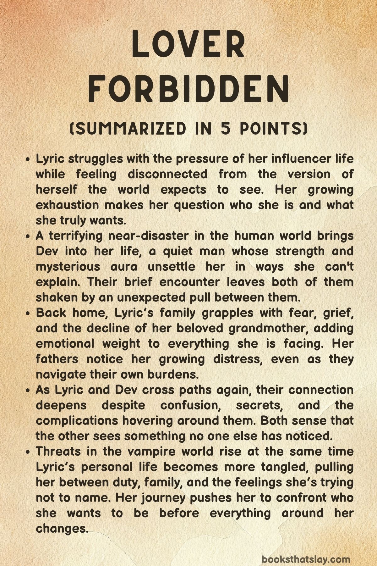 Lover Forbidden Summary, Characters and Themes