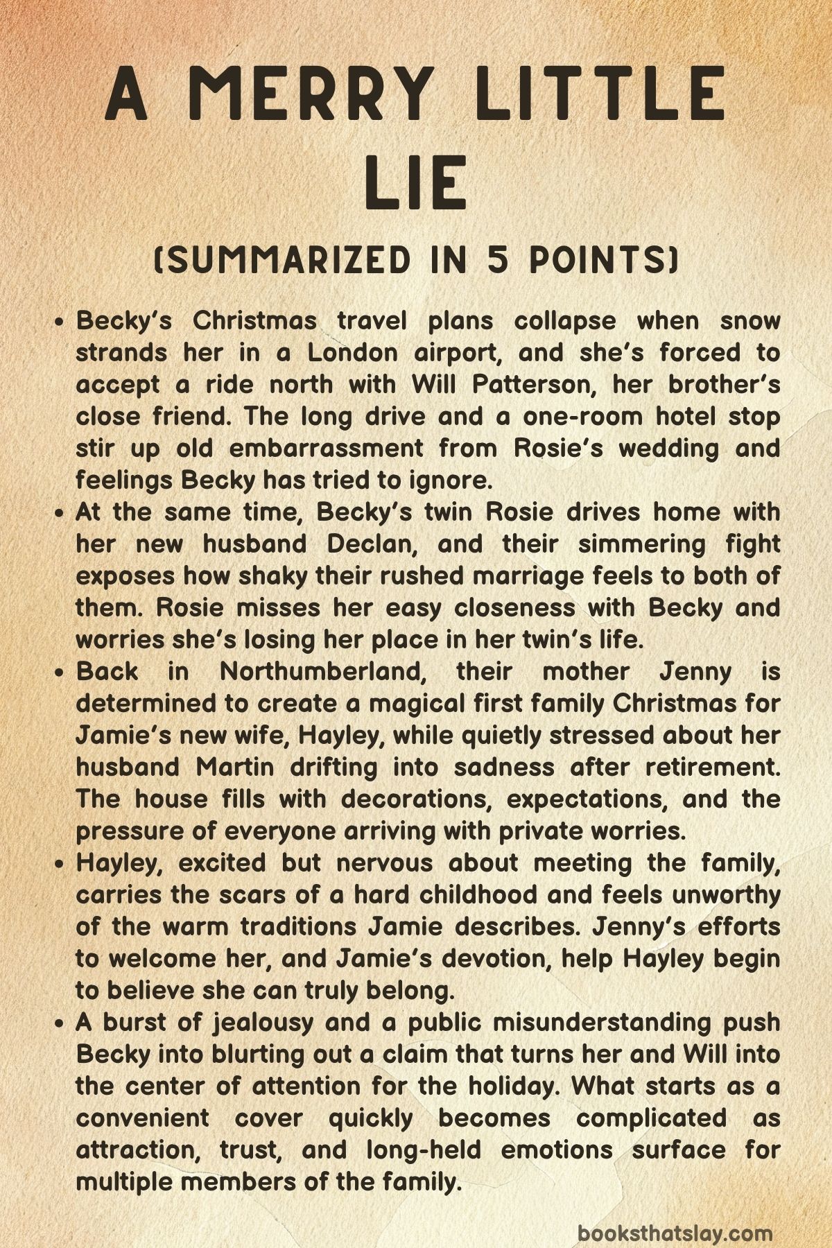 A Merry Little Lie Summary