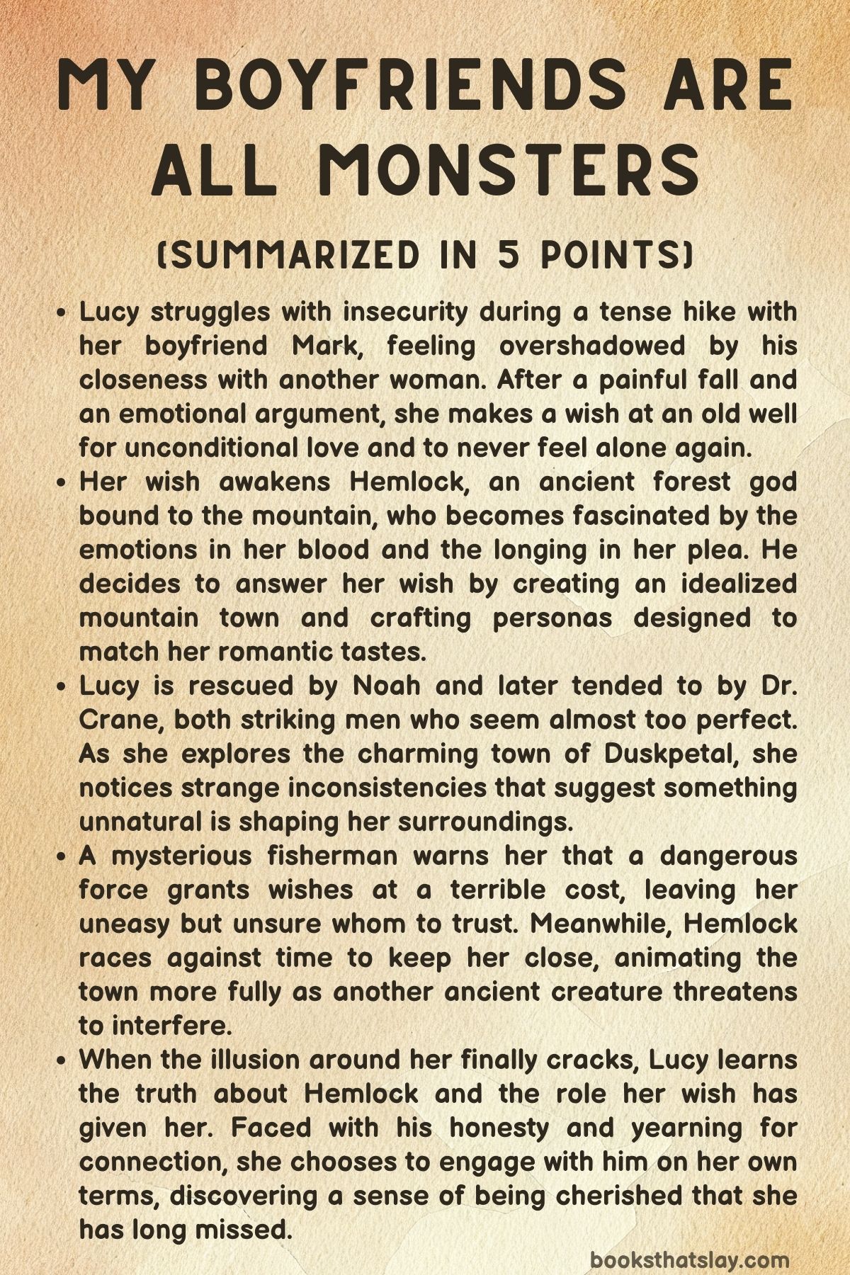 My Boyfriends Are All Monsters Summary, Characters and Themes