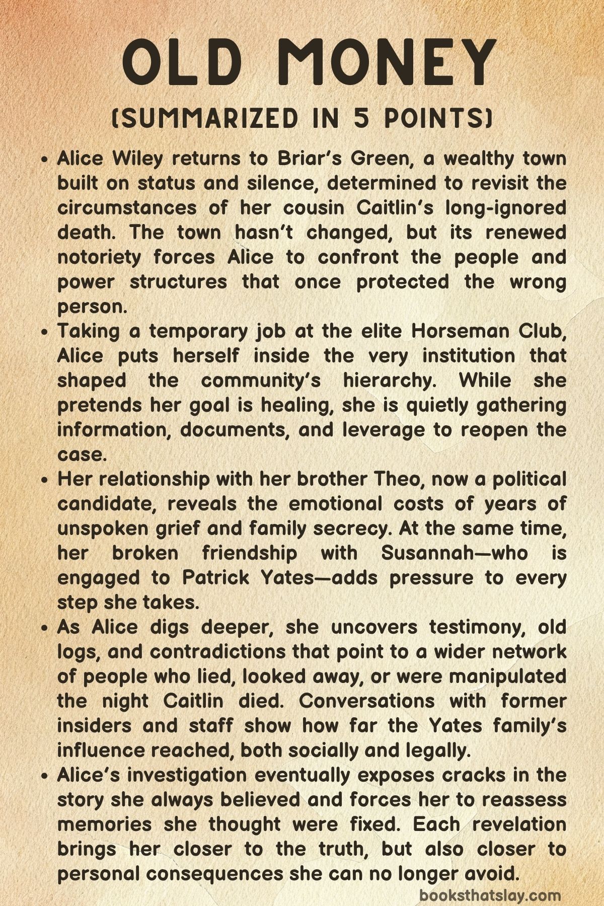 Old Money by Kelsey Miller Summary, Characters and Themes