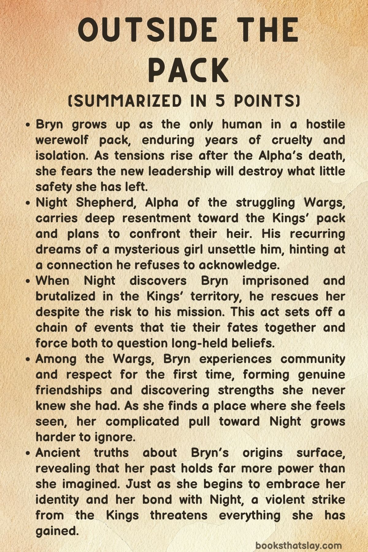 Outside The Pack Summary, Characters and Themes