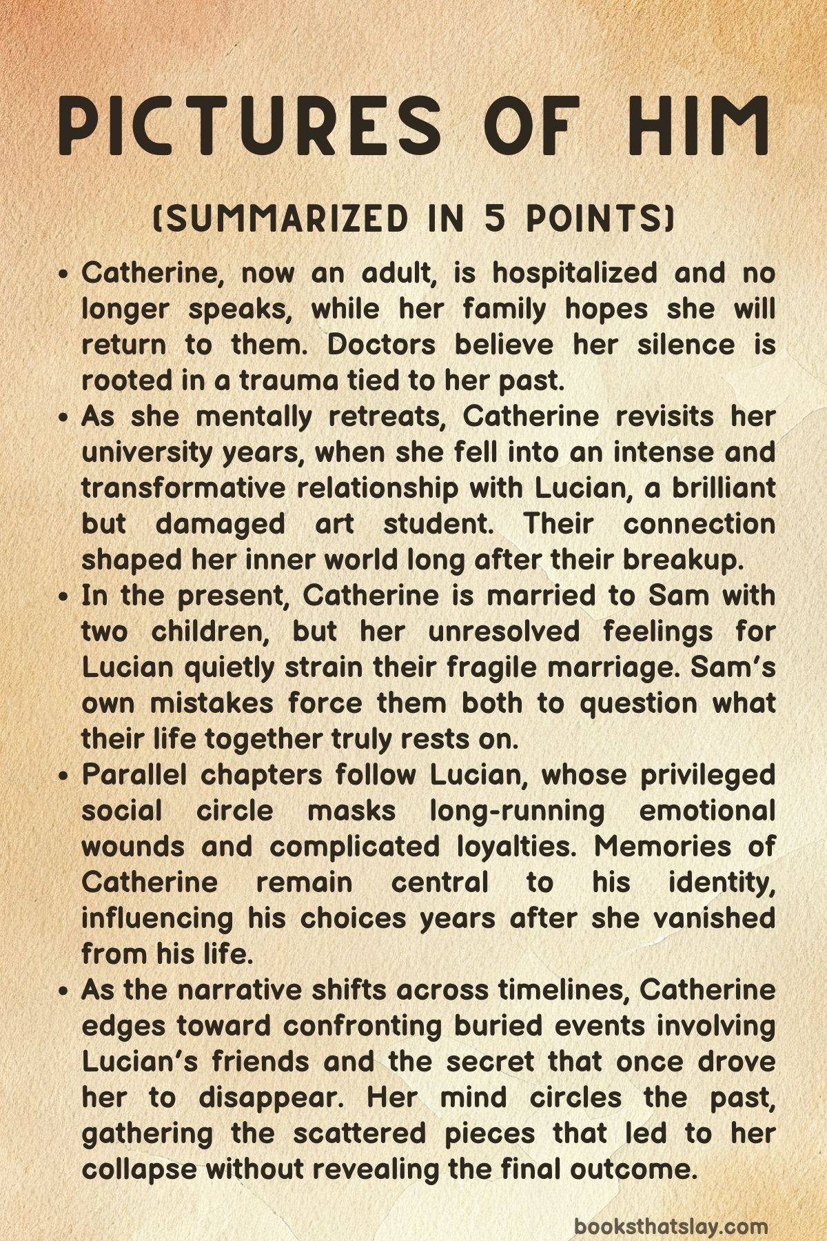 Pictures of Him Summary, Characters and Themes