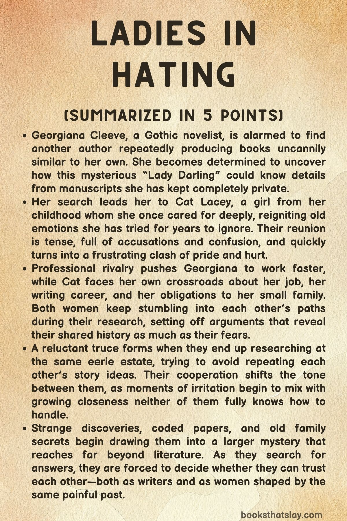 Ladies in Hating Summary, Characters and Themes