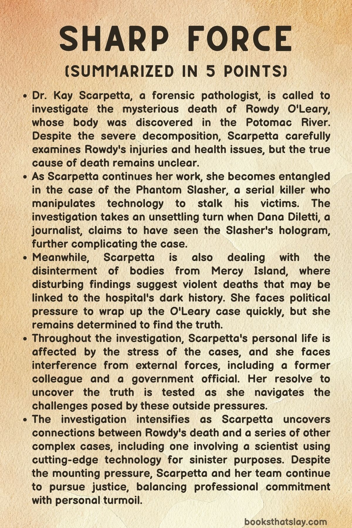 Sharp Force by Patricia Cornwell Summary, Characters and Themes