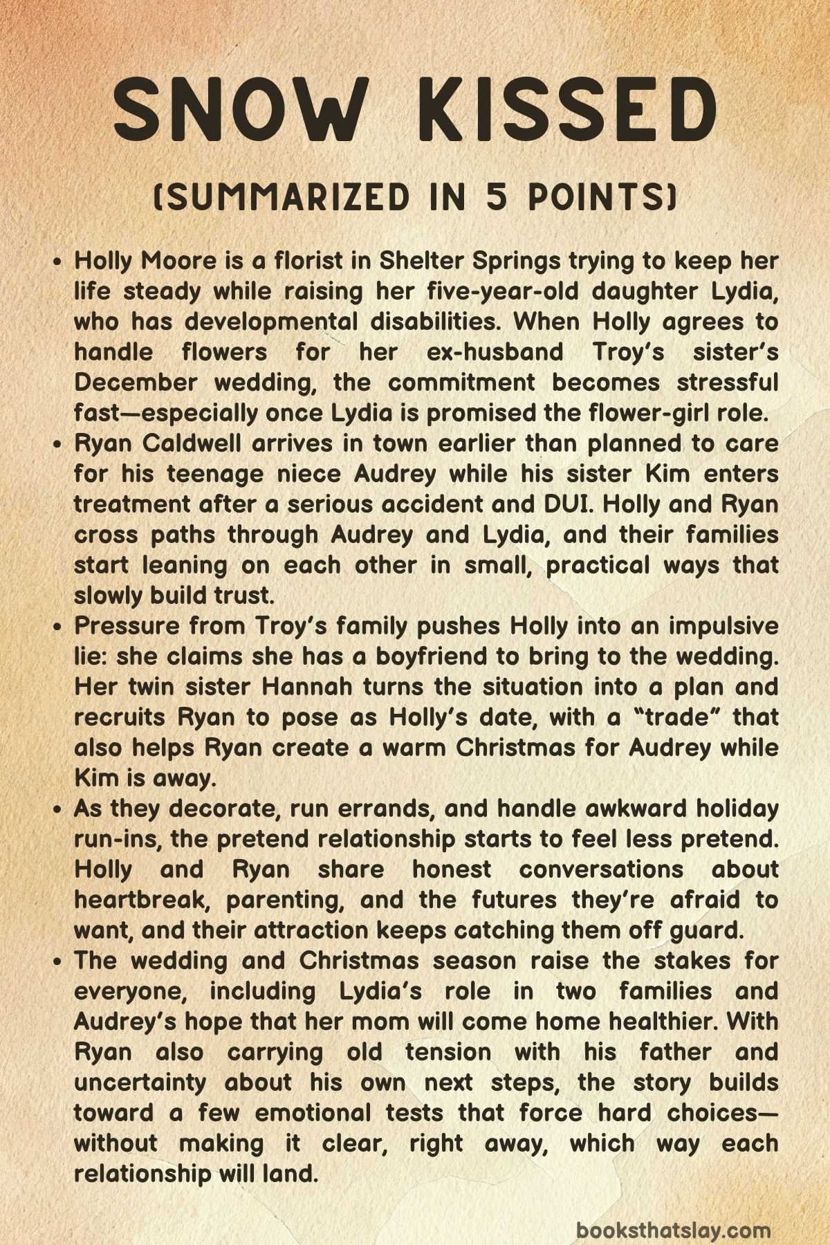 Snow Kissed Summary, Characters and Themes