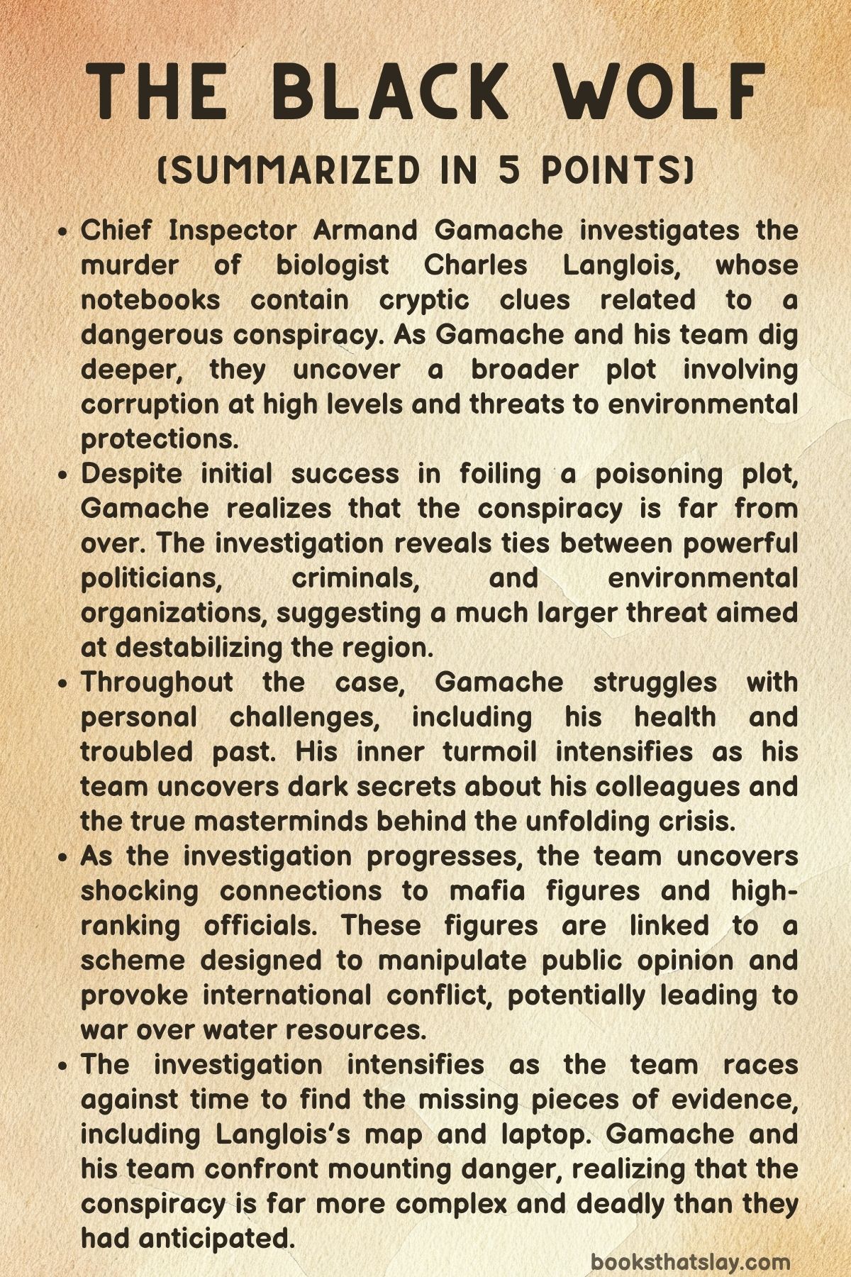 The Black Wolf Summary, Characters and Themes