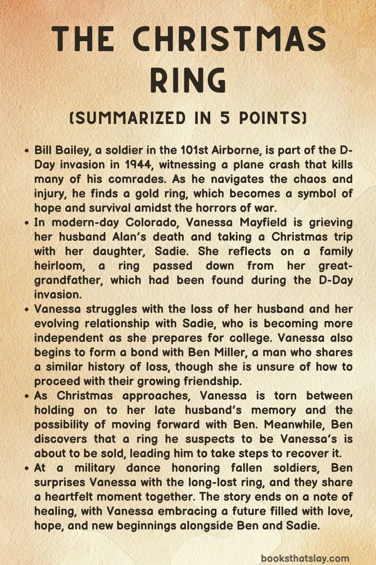 The Christmas Ring Summary, Characters and Themes