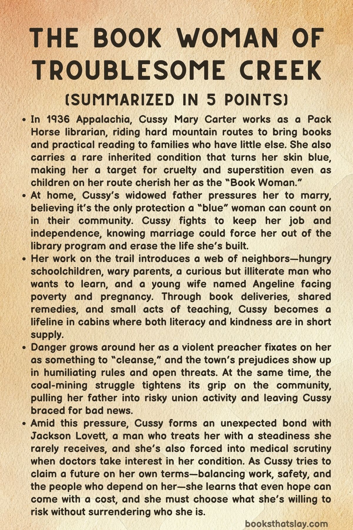 The Book Woman of Troublesome Creek Summary, Characters and Themes