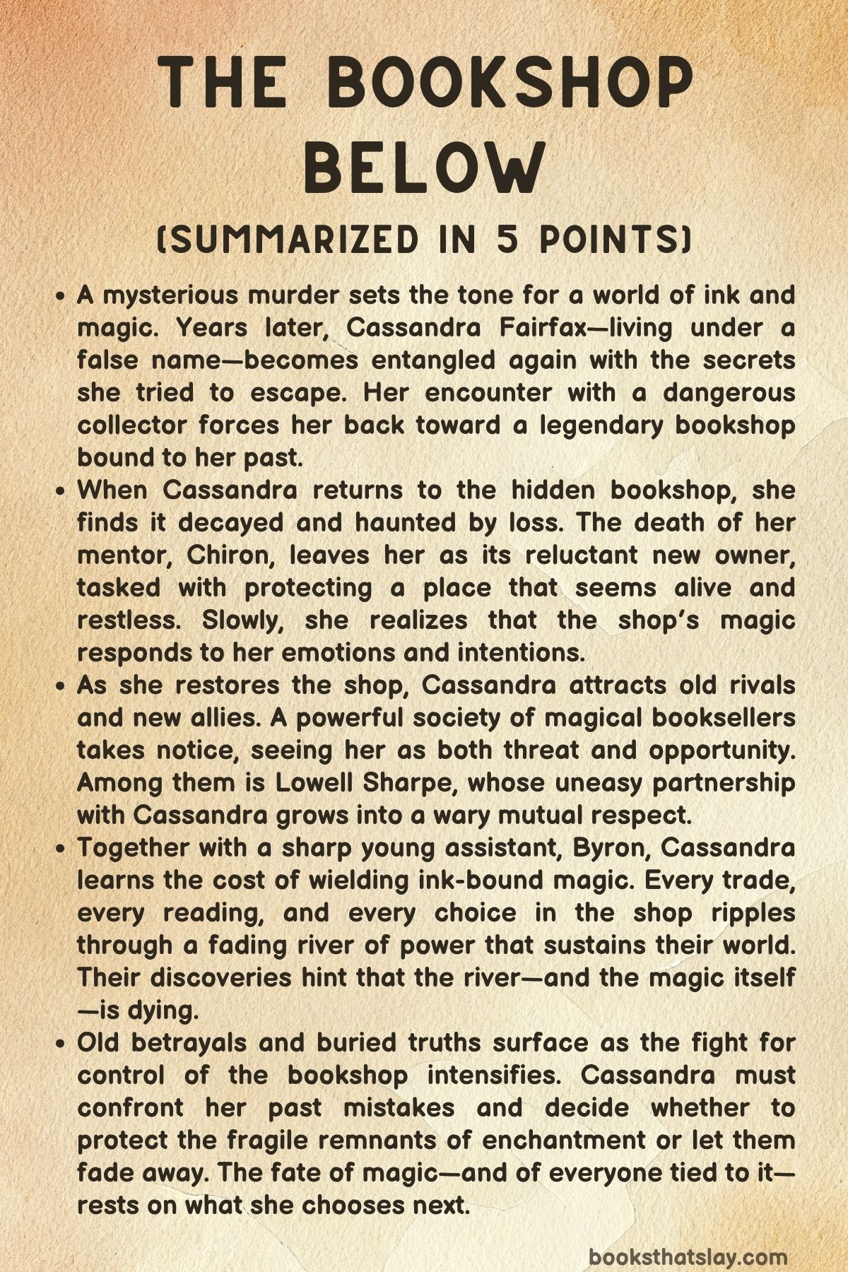 The Bookshop Below Summary, Characters and Themes