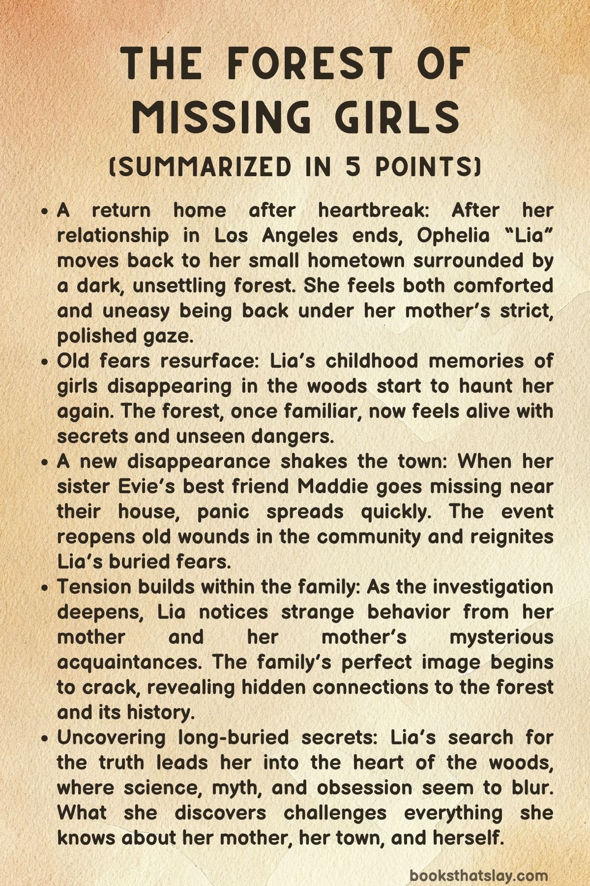 The Forest of Missing Girls Summary, Characters and Themes