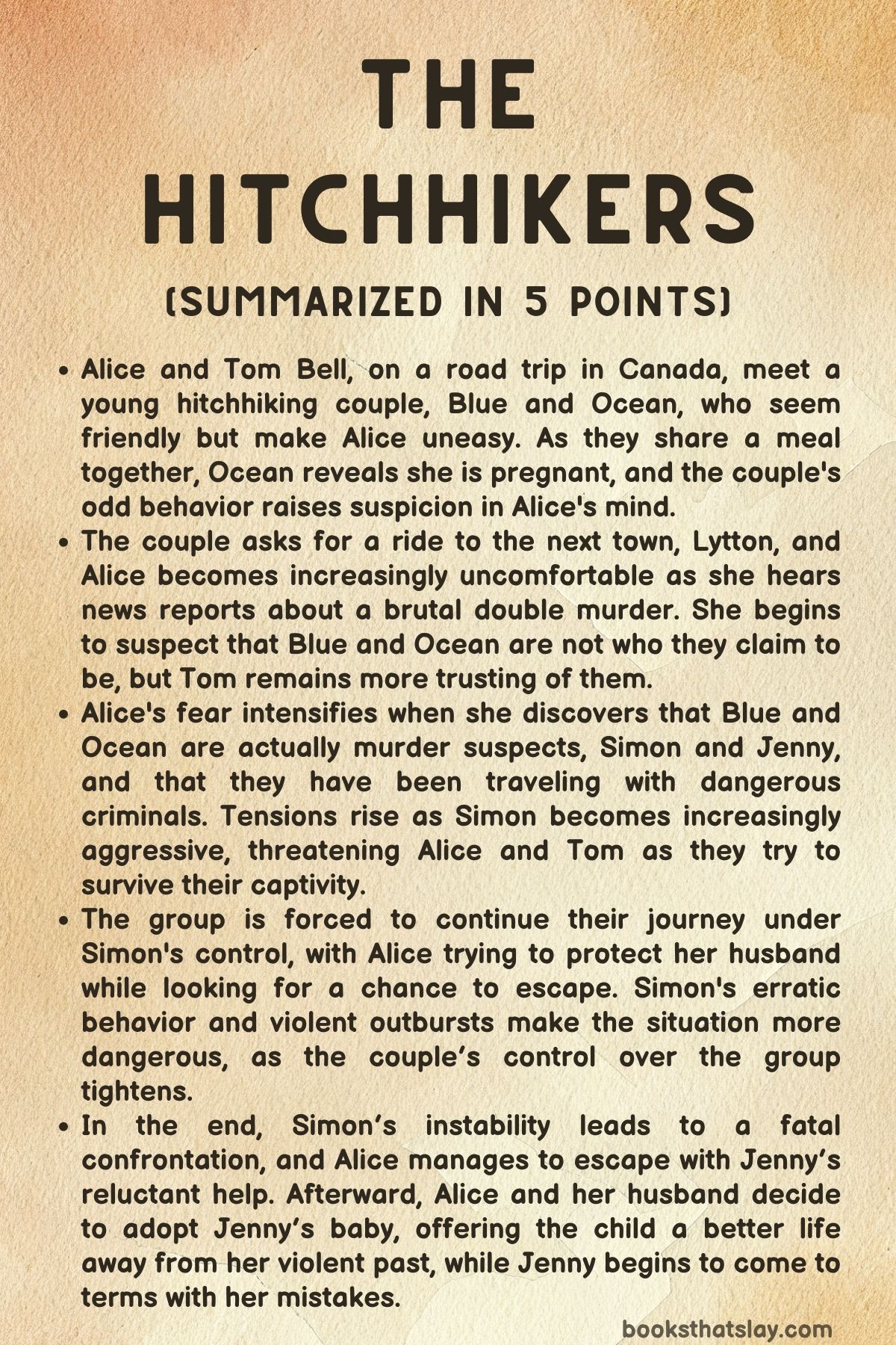 The Hitchhikers by Chevy Stevens Summary, Characters and Themes