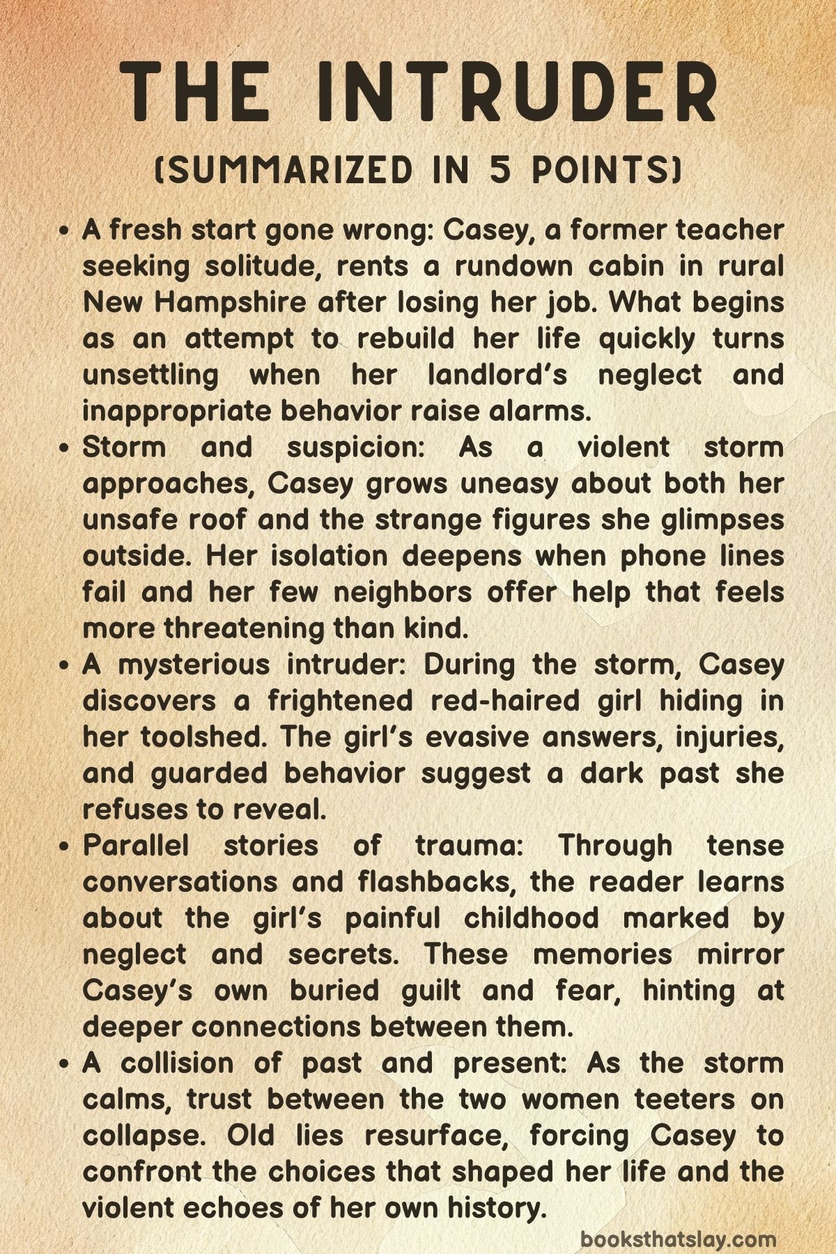 The Intruder Summary, Characters and Themes | Freida McFadden