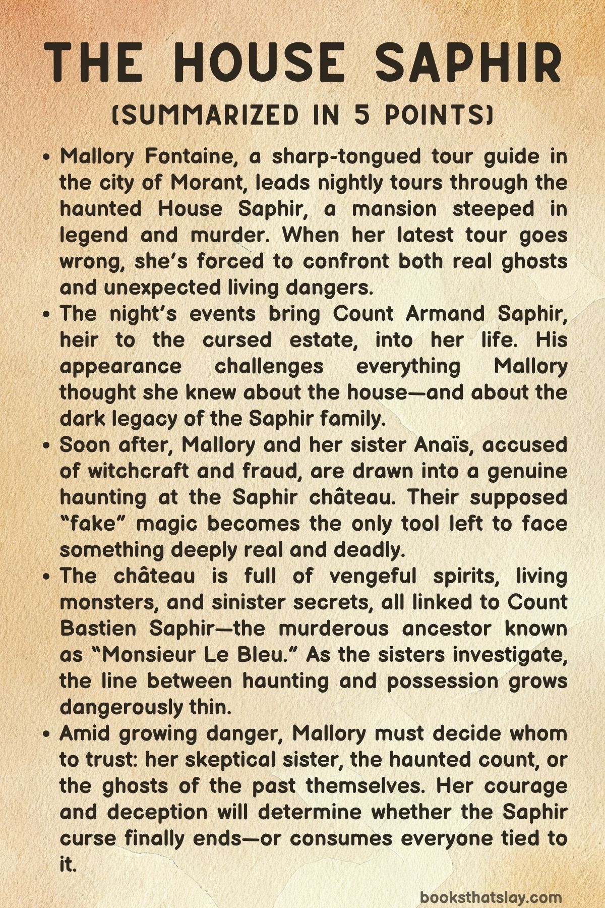 The House Saphir Summary, Characters and Themes