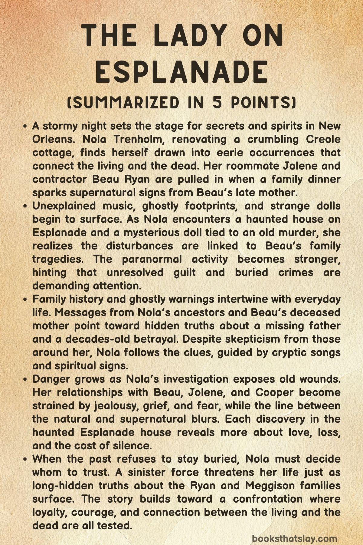 The Lady on Esplanade Summary, Characters and Themes