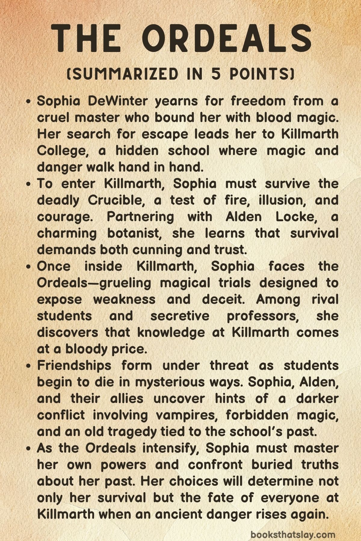 The Ordeals by Rachel Greenlaw Summary, Characters and Themes