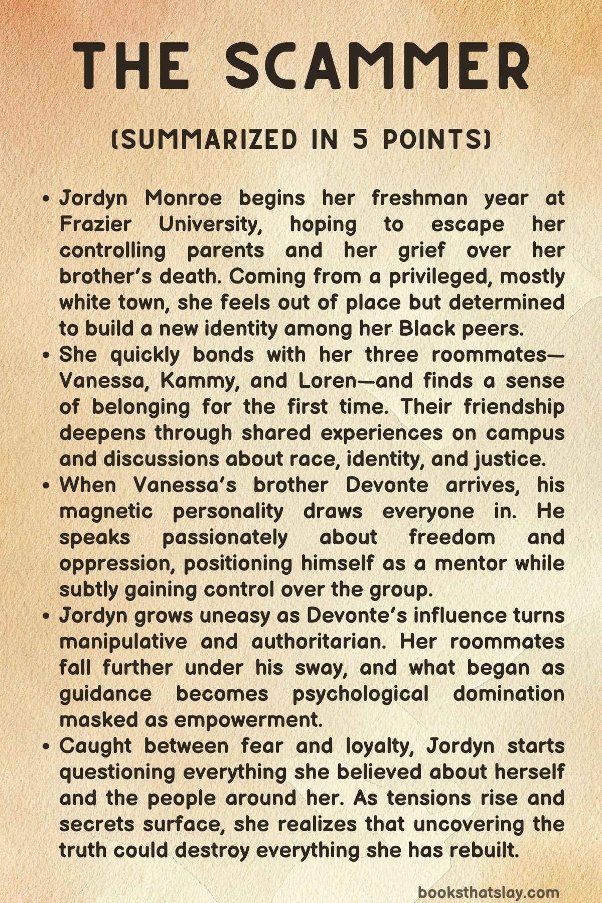 The Scammer by Tiffany D. Jackson Summary, Characters and Themes