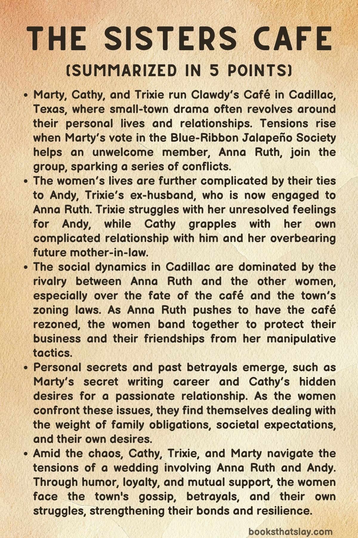 The Sisters Cafe Summary, Characters and Themes