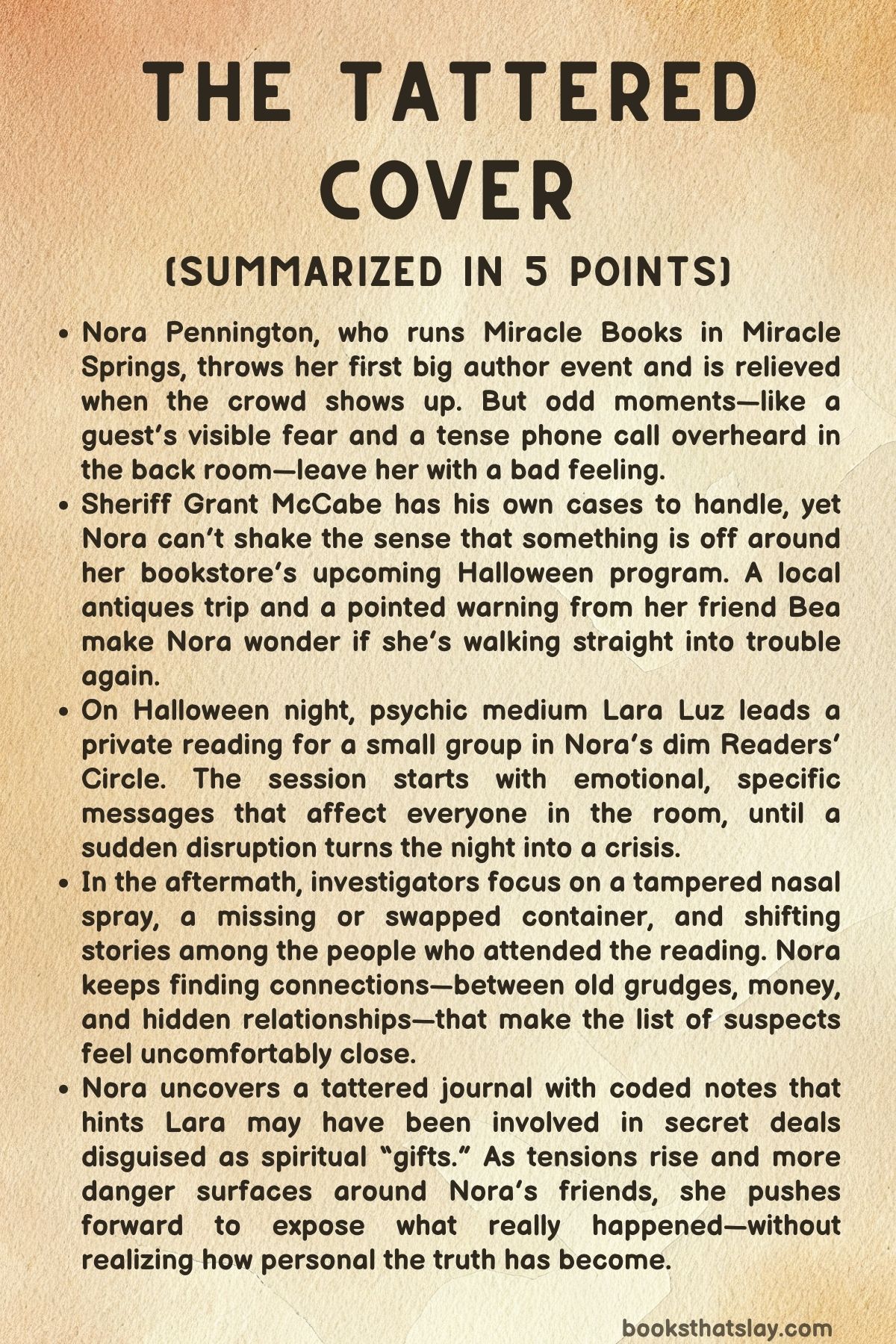 The Tattered Cover Summary, Characters and Themes