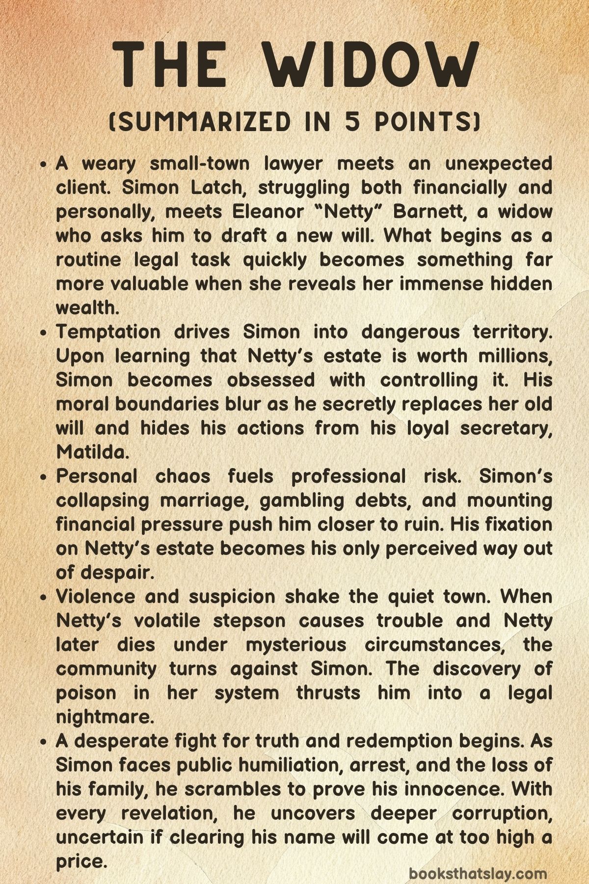 The Widow by John Grisham Summary, Characters and Themes