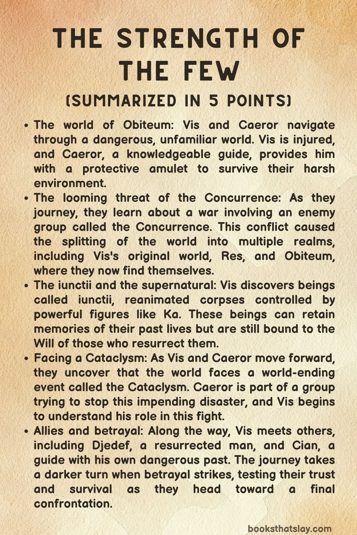 The Strength of the Few Summary, Characters and Themes