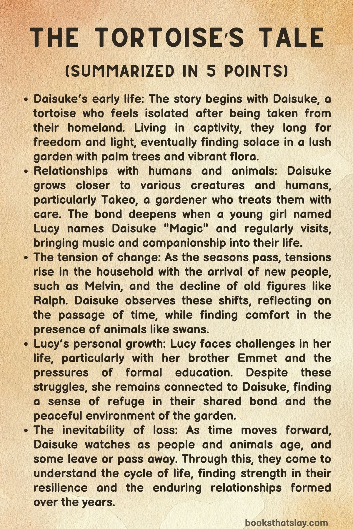 The Tortoise's Tale Summary, Characters and Themes