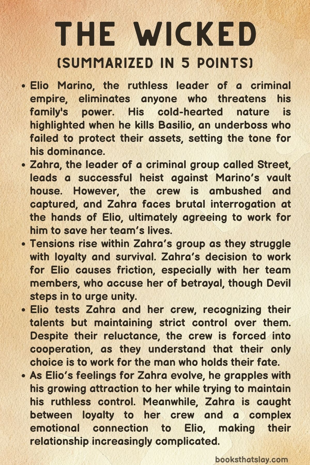 The Wicked by Rebecca Johnpee Summary, Characters and Themes