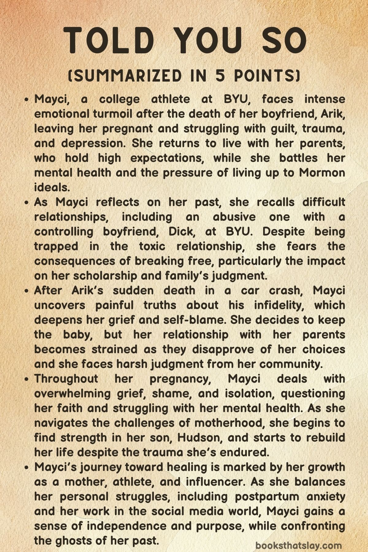 Told You So Summary and Analysis