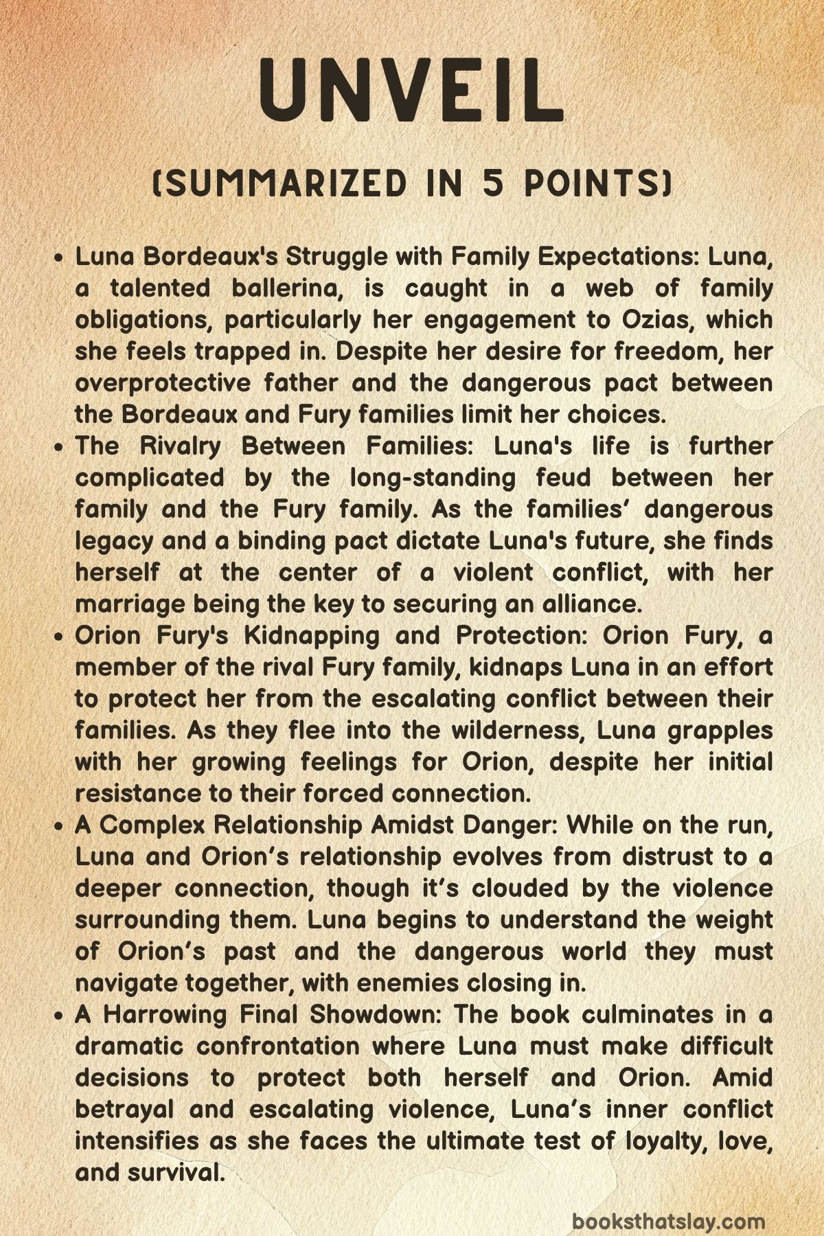 Unveil by Greer Rivers Summary, Characters and Themes