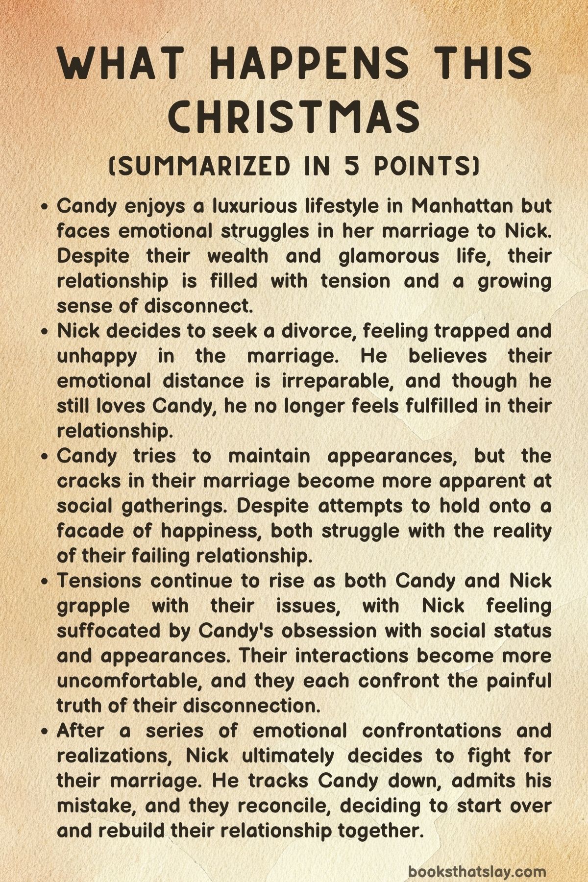 What Happens This Christmas Summary, Characters and Themes