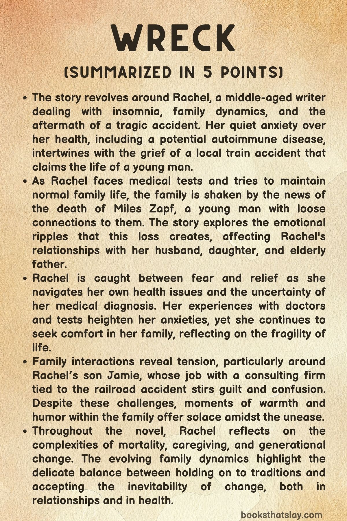 Wreck by Catherine Newman Summary, Characters and Themes