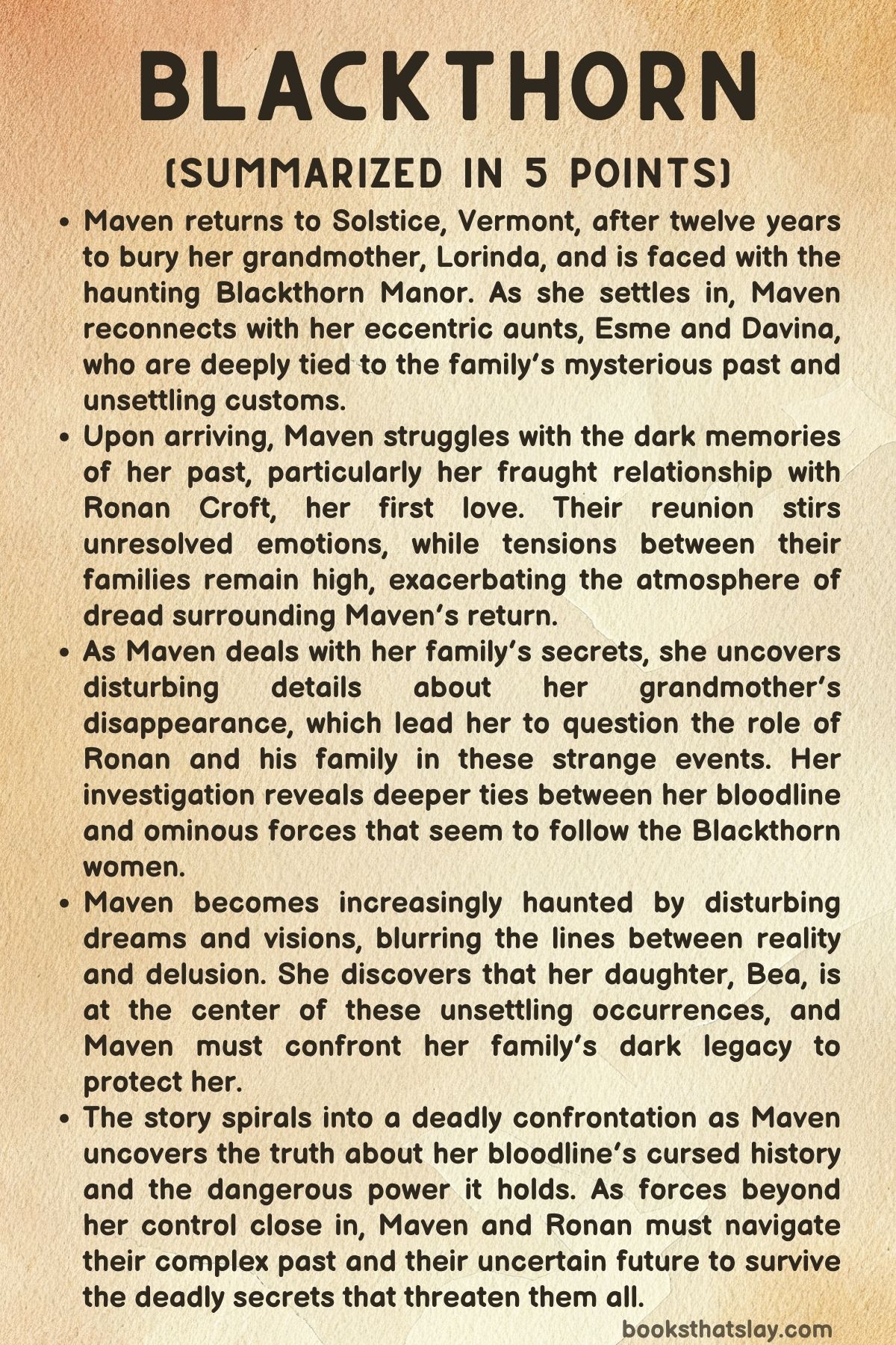 Blackthorn by JT Geissinger Summary, Characters and Themes