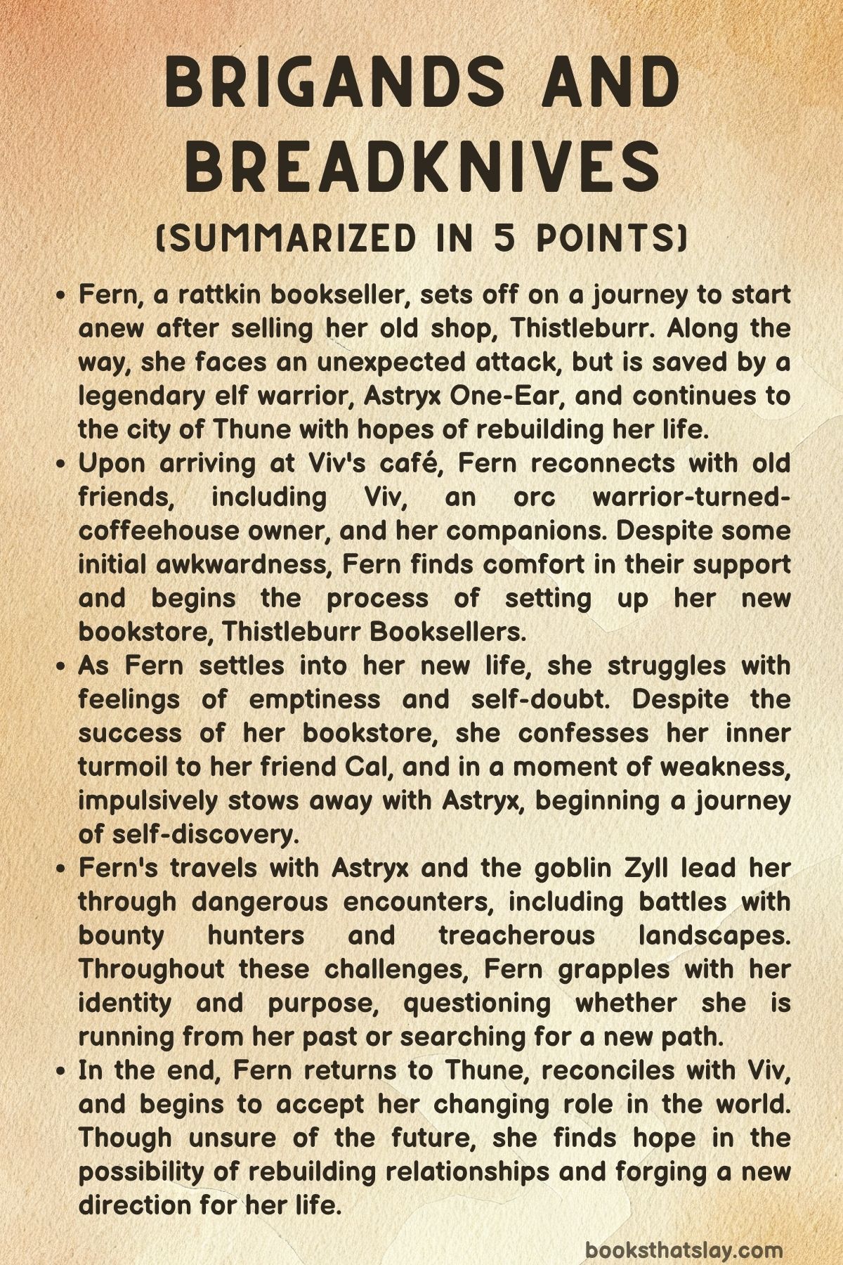 Brigands and Breadknives Summary, Characters and Themes