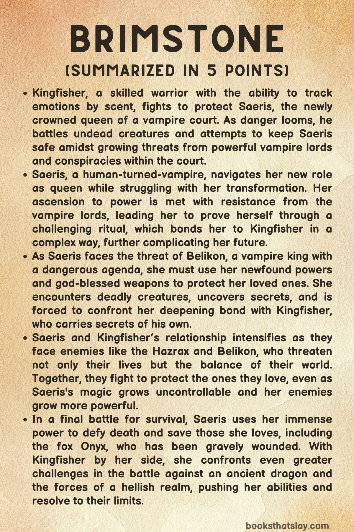 Brimstone by Callie Hart Summary, Characters and Themes