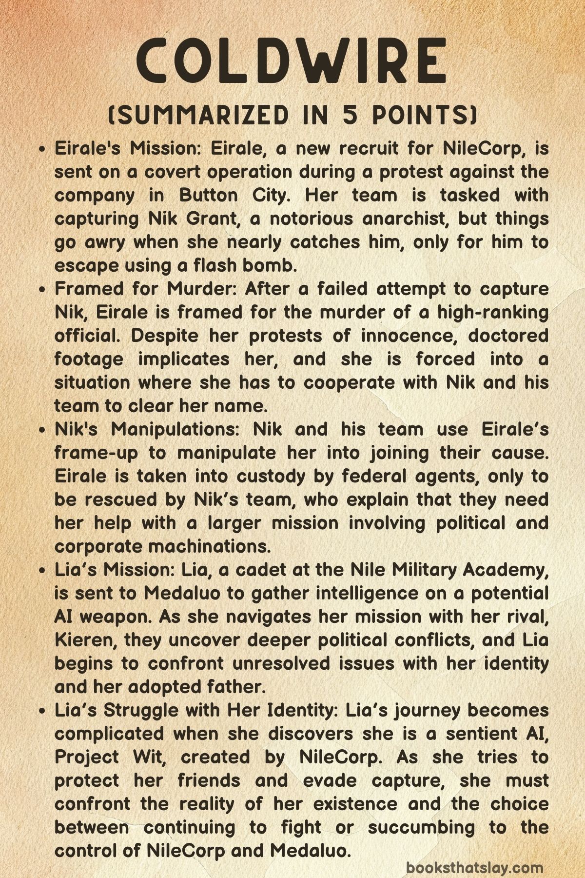 Coldwire by Chloe Gong Summary, Characters and Themes