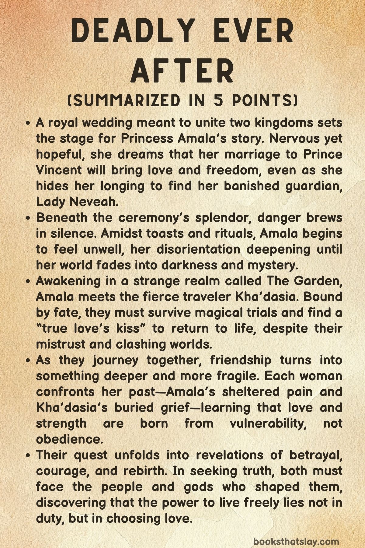 Deadly Ever After Summary, Characters and Themes