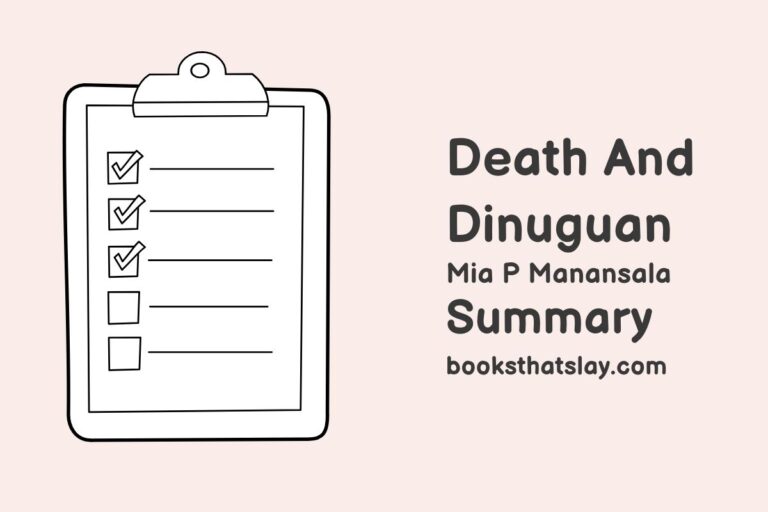Death and Dinuguan Summary, Characters and Themes