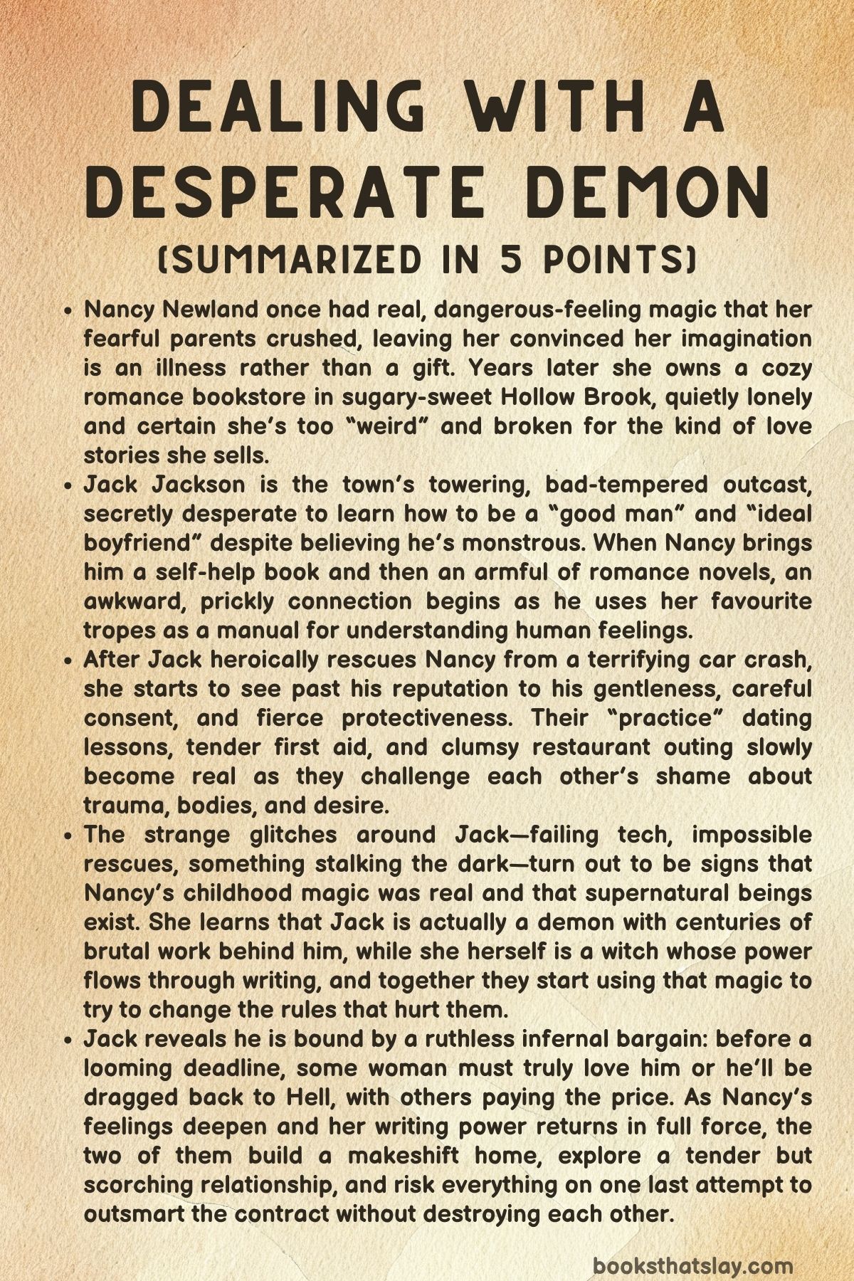 Dealing with a Desperate Demon Summary