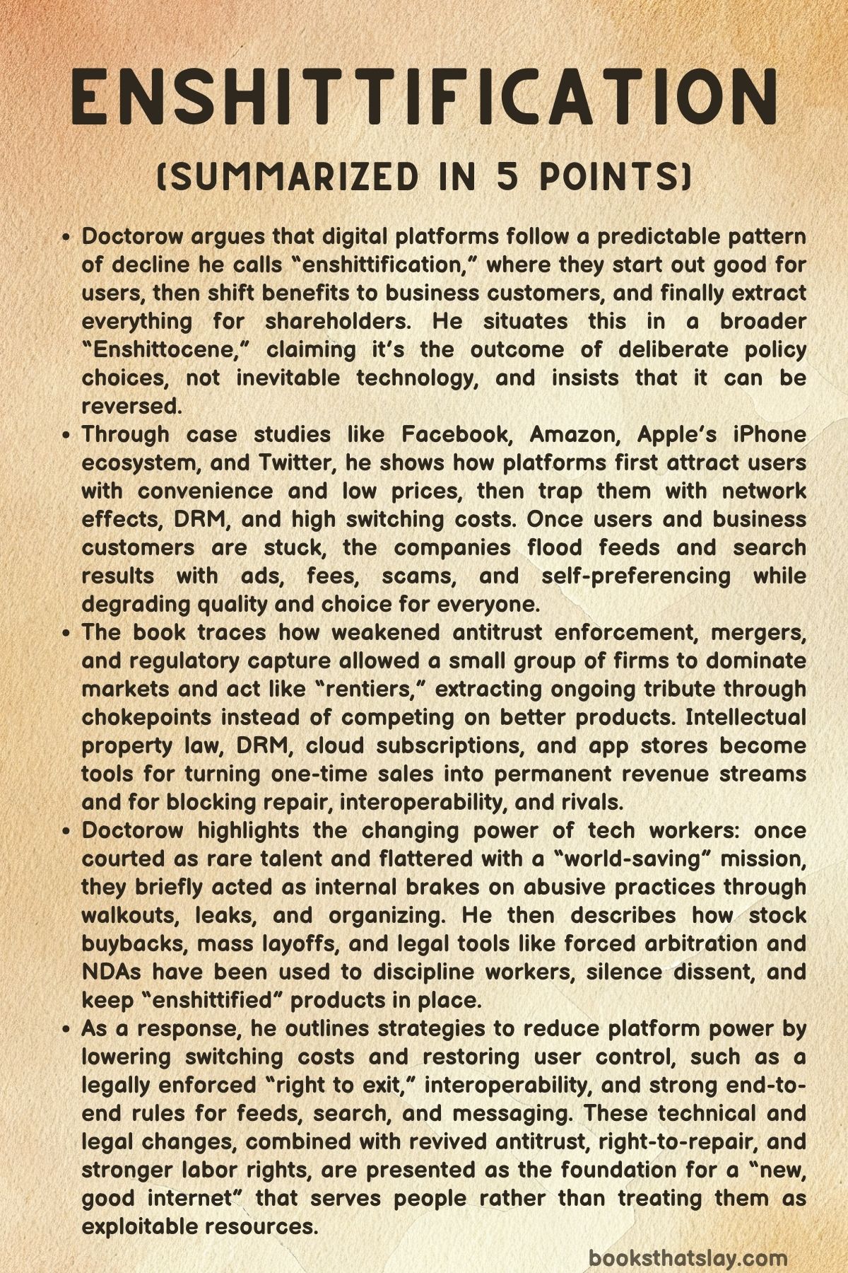 Enshittification Summary and Analysis