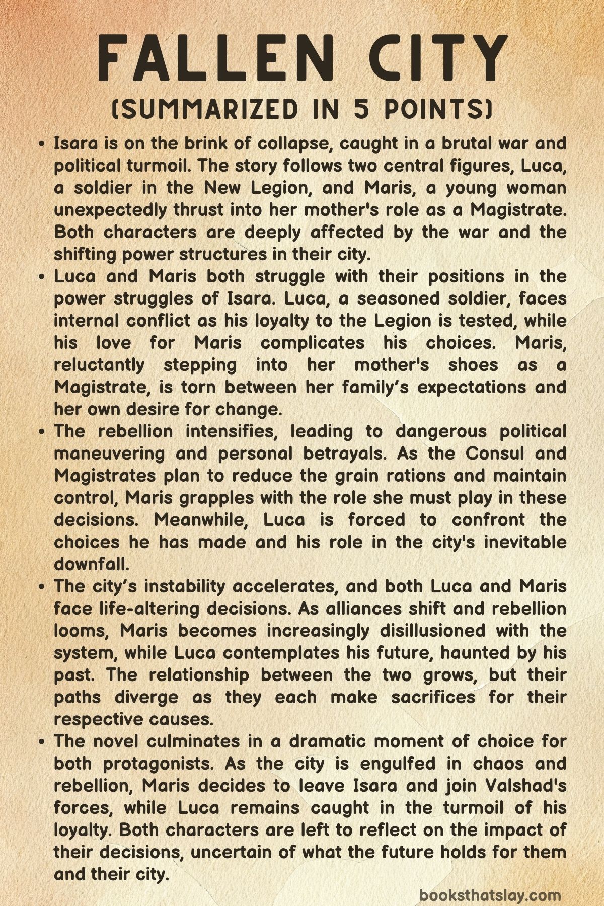 Fallen City by Adrienne Young Summary, Characters and Themes