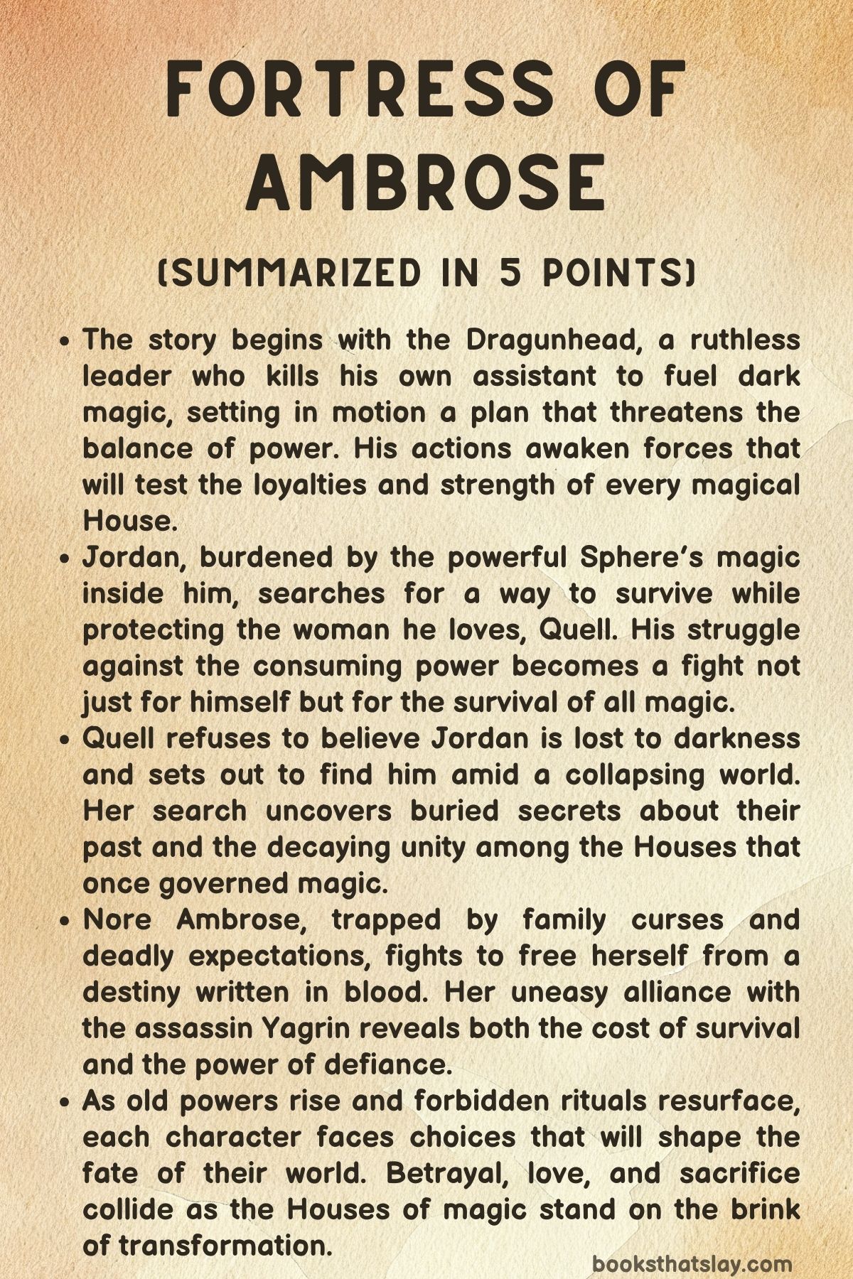 Fortress of Ambrose Summary, Characters and Themes