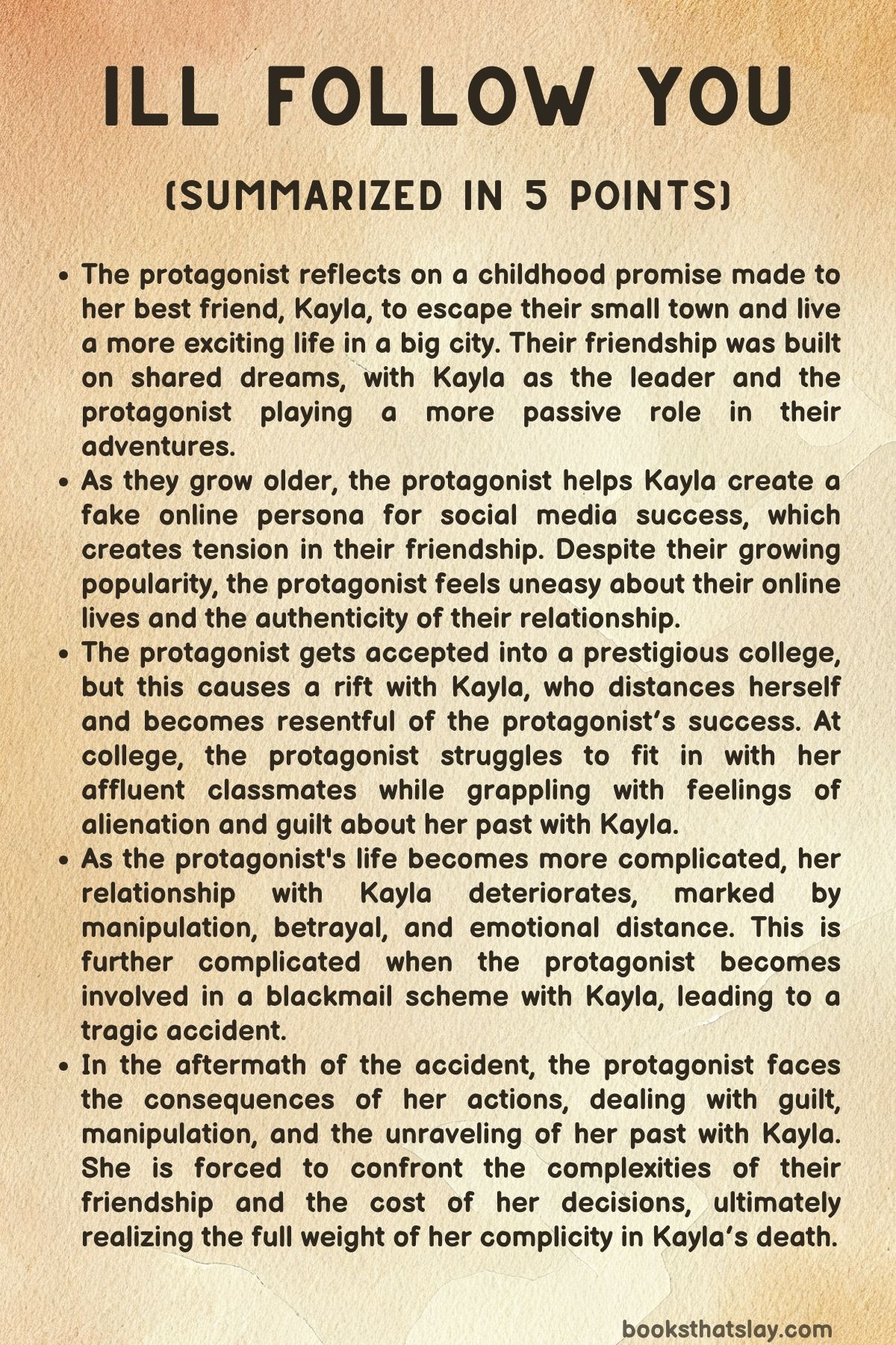 I’ll Follow You Summary, Characters and Themes