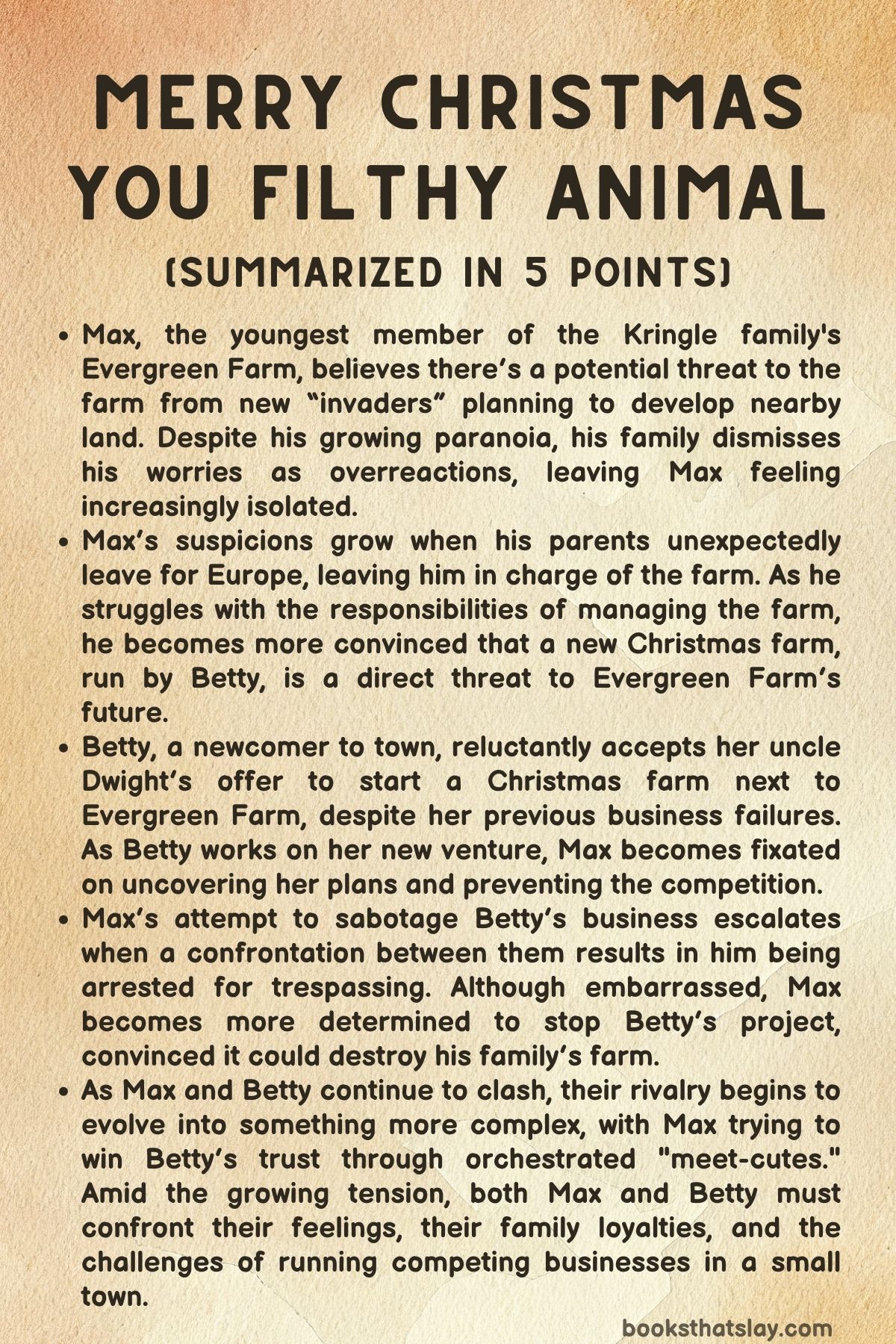 Merry Christmas, You Filthy Animal Summary, Characters and Themes