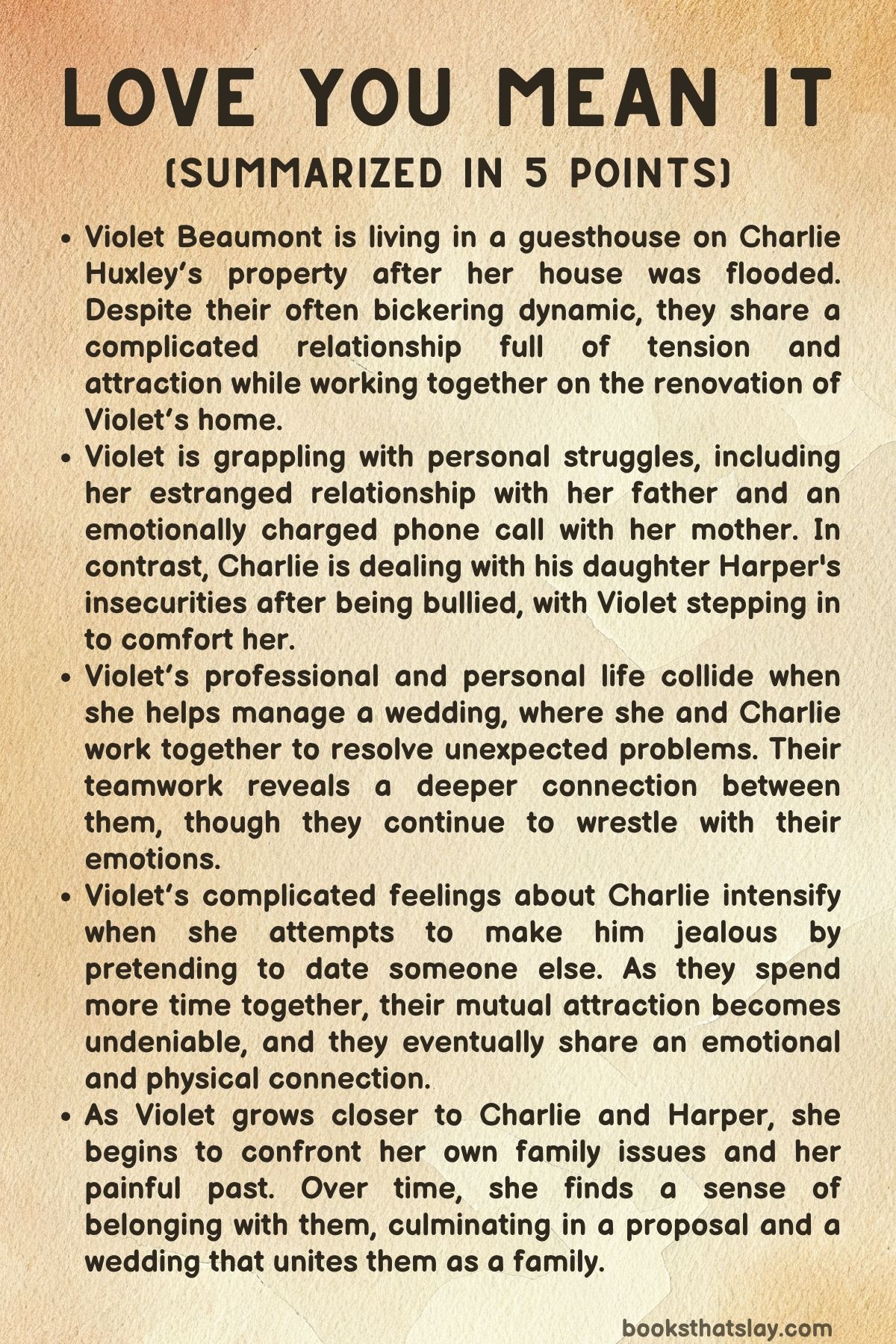 Love You, Mean It Summary, Characters and Themes